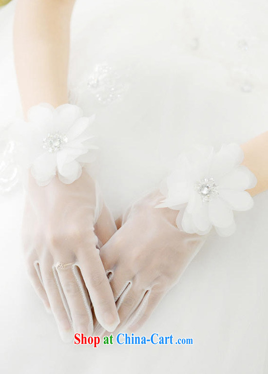 DressilyMe elegant sweet fine Web yarn manually take wrist long bridal wedding gloves - White - 20 - 25 CM pictures, price, brand platters! Elections are good character, the national distribution, so why buy now enjoy more preferential! Health