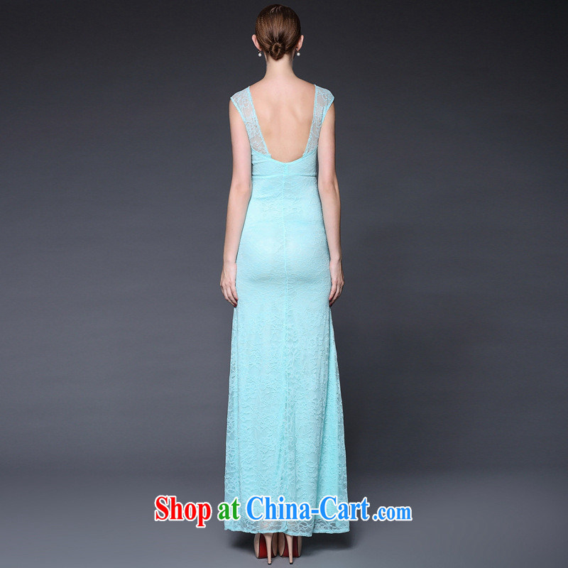 2015 women in Europe and the new summer, manually staple Pearl lace shoulder straps long evening dress dresses W 0125 red-orange are code, health concerns (Rvie .), and, on-line shopping
