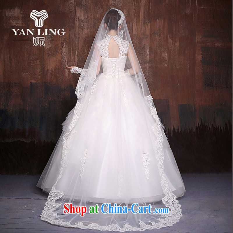 Her spirit wedding dresses new 2015 modern Korean brides field shoulder back exposed lace straps with white XXL, her spirit, and shopping on the Internet