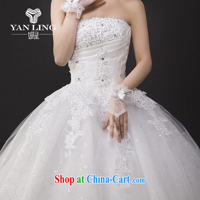 wedding dresses new 2015 spring lace, tied with cultivating graphics thin with shaggy dress wiped his chest L marriage, her spirit, and shopping on the Internet