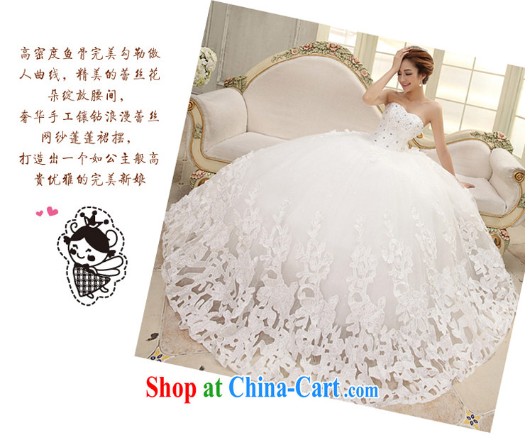 wedding dresses new 2015 the code white tail Korean Princess long-tail Deluxe bare chest parquet drill embroidery graphics thin wedding pleasant bride-tail XXL pictures, price, brand platters! Elections are good character, the national distribution, so why buy now enjoy more preferential! Health