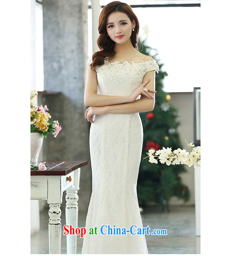 Shui bamboo 2015 spring and summer, the girl with a shoulder-tail married women wedding Korean version the waist beauty graphics thin strap crowsfoot lace dresses evening dress red XL pictures, price, brand platters! Elections are good character, the national distribution, so why buy now enjoy more preferential! Health