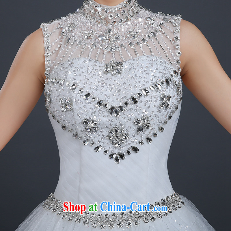 Ting Beverly wedding dresses spring 2015 new stylish marriages wedding summer Korean code with a sleeveless bridal wedding wood drill lace wedding white XXL Ting, Beverly (tingbeier), online shopping