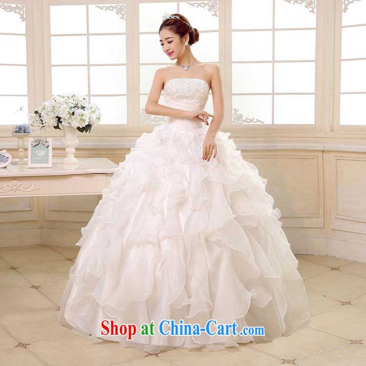 Rain is still Yi 2015 new bride wedding dress white Princess Mary Magdalene chest stylish upmarket graphics thin large code staples beads with wedding HS 889 white tailored pictures, price, brand platters! Elections are good character, the national distribution, so why buy now enjoy more preferential! Health