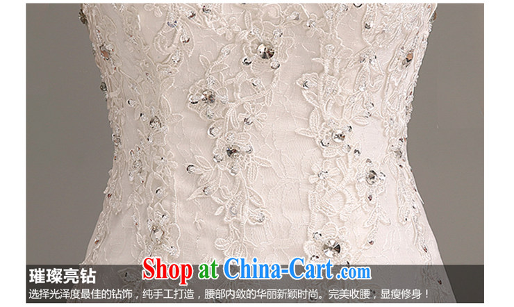 wedding dresses new 2015 Korean Princess lace-tail the code graphics thin with shoulders wedding toast serving summer wedding pleasant brides with L, pictures, price, brand platters! Elections are good character, the national distribution, so why buy now enjoy more preferential! Health