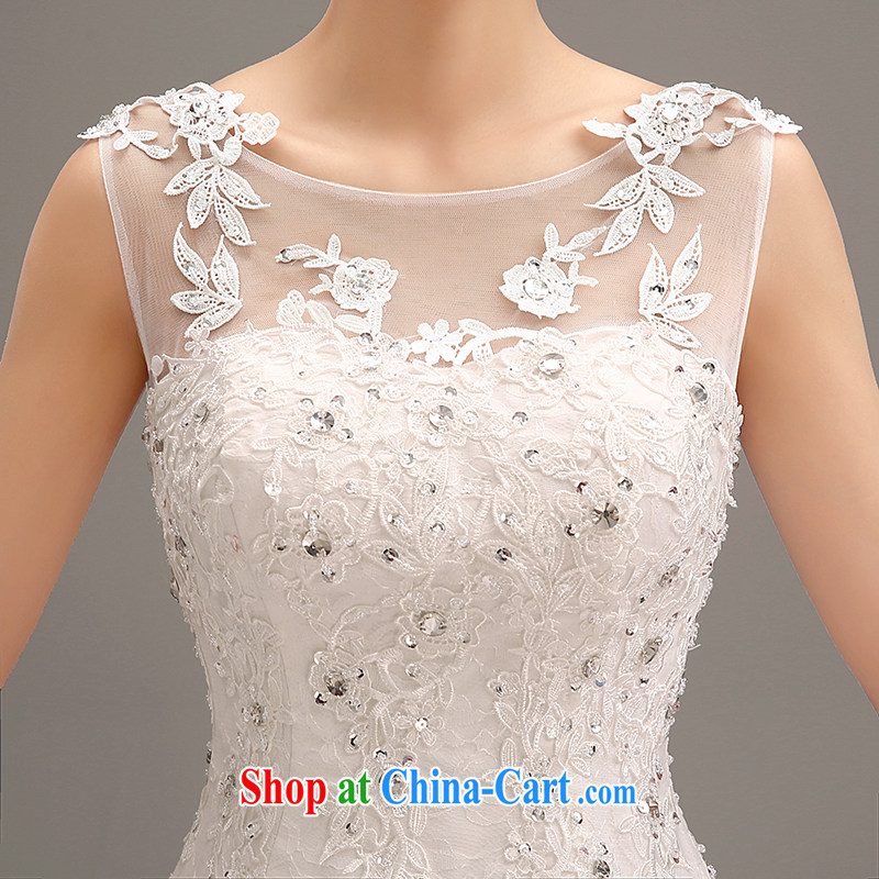 wedding dresses new 2015 Korean Princess lace trailing the code graphics thin with shoulders wedding toast summer uniforms wedding pleasant bride with L paragraph, pleasant bride, shopping on the Internet