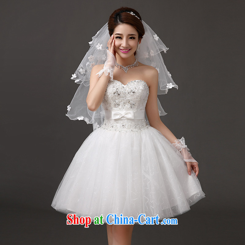 The china yarn wedding accessories and bridal head yarn Korean jewelry wedding flowers online edge layer 4 lovely and legal T - 036 white white and China yarn, shopping on the Internet