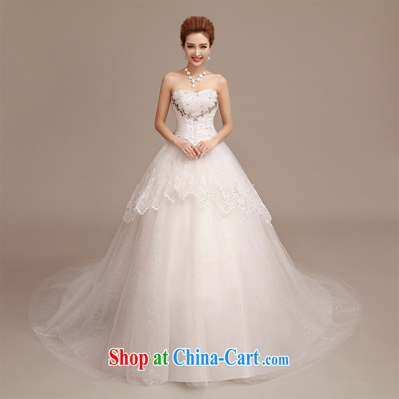 wedding dresses new 2015 simple and stylish long-tail wiped his chest in the Code graphics thin bridal wedding spring and summer with, enjoy wearing, and shopping on the Internet