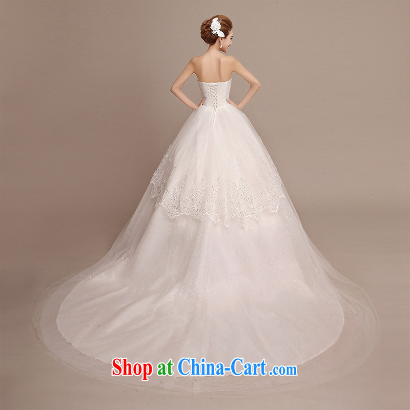 wedding dresses new 2015 simple and stylish long-tail wiped his chest in the Code graphics thin bridal wedding spring and summer with, enjoy wearing, and shopping on the Internet