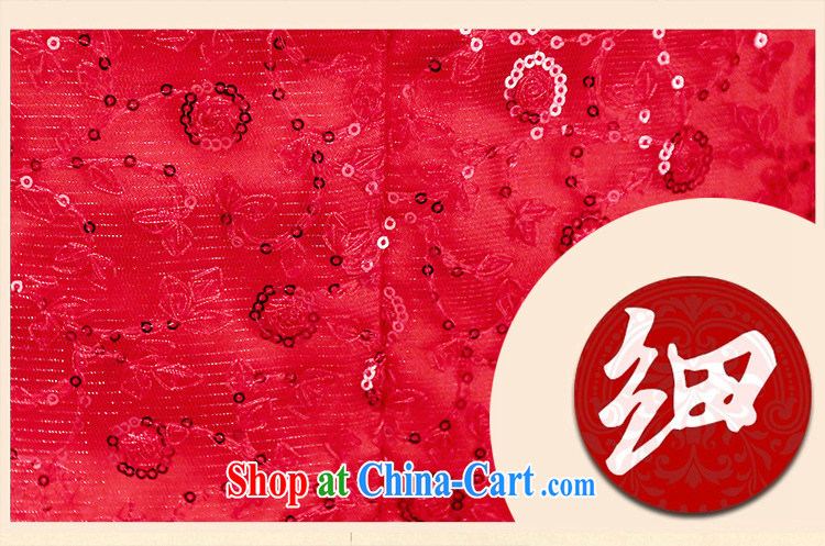 Shui bamboo 2015 Spring Summer Fall with new stylish marriages red dress beauty sleeveless further dress shawl two kits embroidery lace, dinner toast red XXXL pictures, price, brand platters! Elections are good character, the national distribution, so why buy now enjoy more preferential! Health