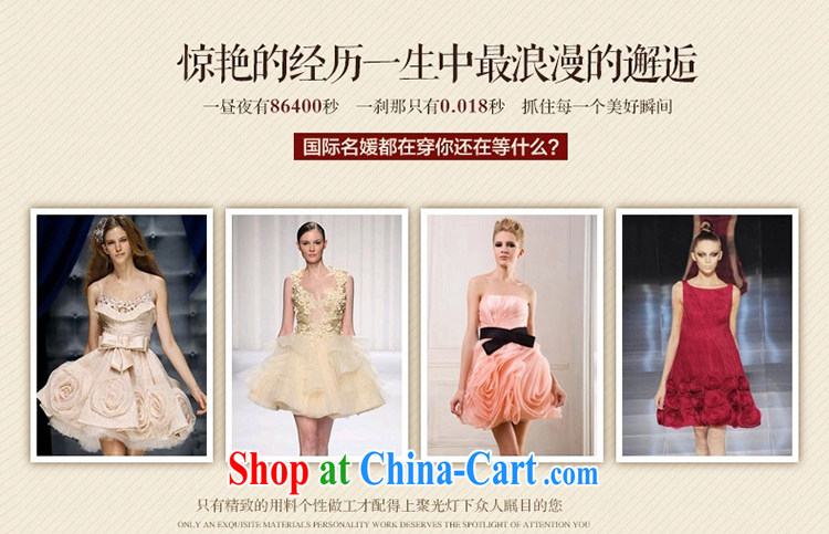 Shui bamboo 2015 spring and summer with new lace stitching the root yarn shaggy dress wedding dress back exposed sense of Web yarn parquet flowers the waist straps increase beauty Princess apricot XL pictures, price, brand platters! Elections are good character, the national distribution, so why buy now enjoy more preferential! Health