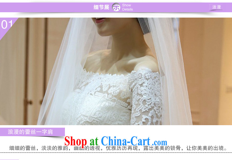 2015 spring and summer New Field shoulder collar bridal wedding dresses long-tail with large code beauty lace-the-tail strap, 60 CM tail M pictures, price, brand platters! Elections are good character, the national distribution, so why buy now enjoy more preferential! Health
