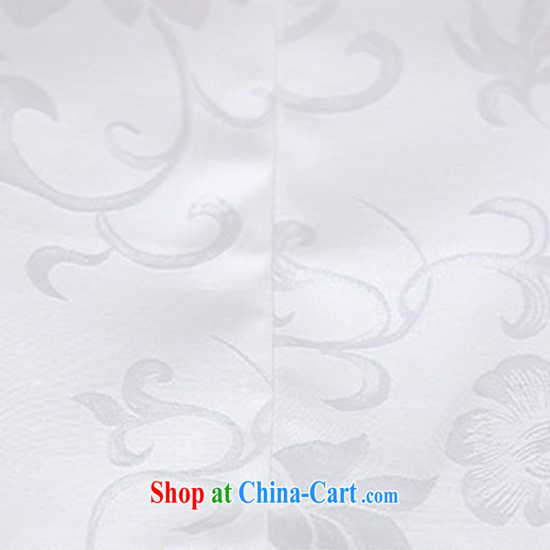 Shui bamboo 2015 Spring Summer Fall new Chinese Antique improved cheongsam embroidered wedding Chinese wedding dresses beauty graphics thin hotel KTV clothing short-sleeved dresses white and yellow XXL, Shui bamboo (RUIZHU), online shopping