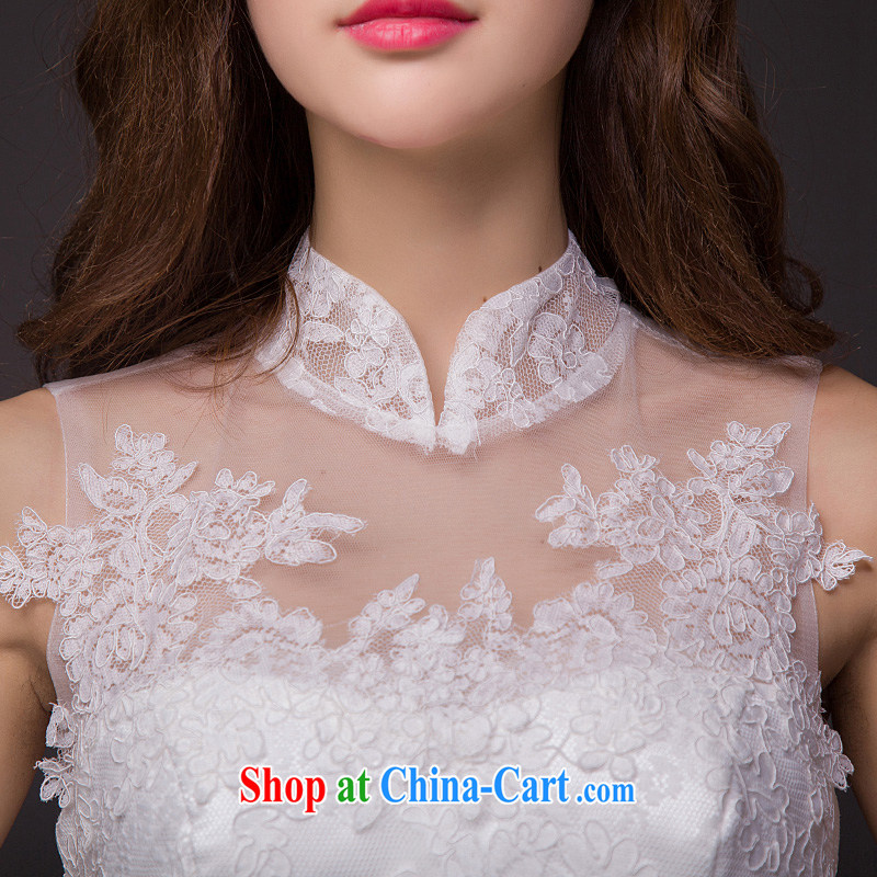 wedding dresses new 2015 wedding a shoulder the Short long-tail wedding photo building theme Cinderella, with white XL, Ho full chamber, shopping on the Internet