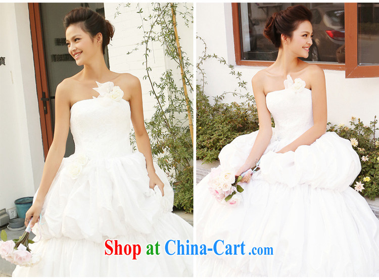 wedding dresses 2015 spring and summer New with wedding Mary Magdalene pregnant women breast larger Cinderella, with wedding cake dress white XL pictures, price, brand platters! Elections are good character, the national distribution, so why buy now enjoy more preferential! Health