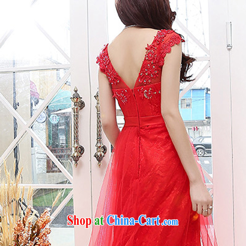 Thanks for Mrs 2015 summer new stylish long wedding dresses dress female Red XL, maple and Ling (fengzhiling), shopping on the Internet