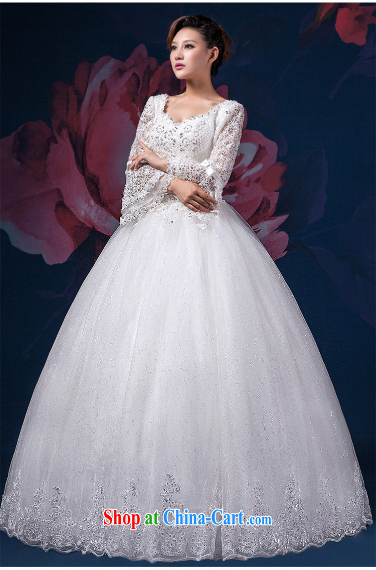 wedding dresses 2015 spring and summer New Custom Cinderella, with larger long-sleeved one shoulder Openwork lace wedding white XL pictures, price, brand platters! Elections are good character, the national distribution, so why buy now enjoy more preferential! Health