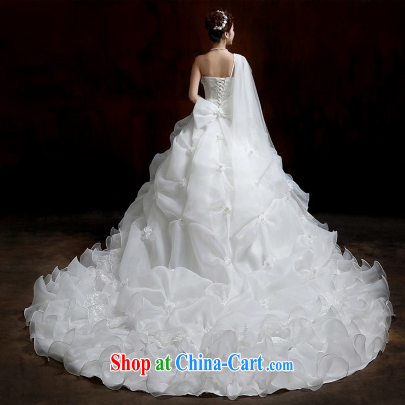 Korean-style single shoulder alignment to the Code on MM graphics thin-tail like a princess as a married high-end wedding custom 2015 customers to size the do not return, so Pang (AIRANPENG), shopping on the Internet