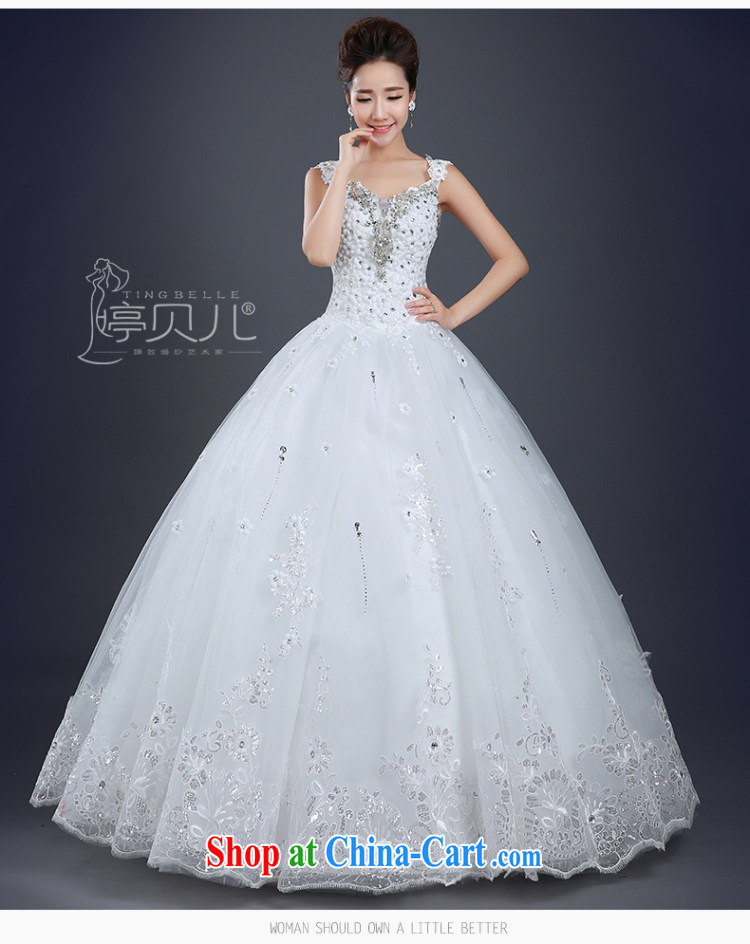 Ting Beverly wedding dresses shoulders 2015 spring and summer New Field shoulder with Korean-style bridal white simple drill beauty wedding white XXL pictures, price, brand platters! Elections are good character, the national distribution, so why buy now enjoy more preferential! Health
