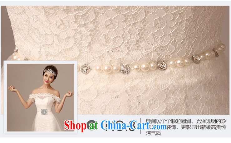 2015 spring and summer New Field shoulder collar crowsfoot wedding long-tail lace Pearl crowsfoot large tail wedding dresses white tailored pictures, price, brand platters! Elections are good character, the national distribution, so why buy now enjoy more preferential! Health