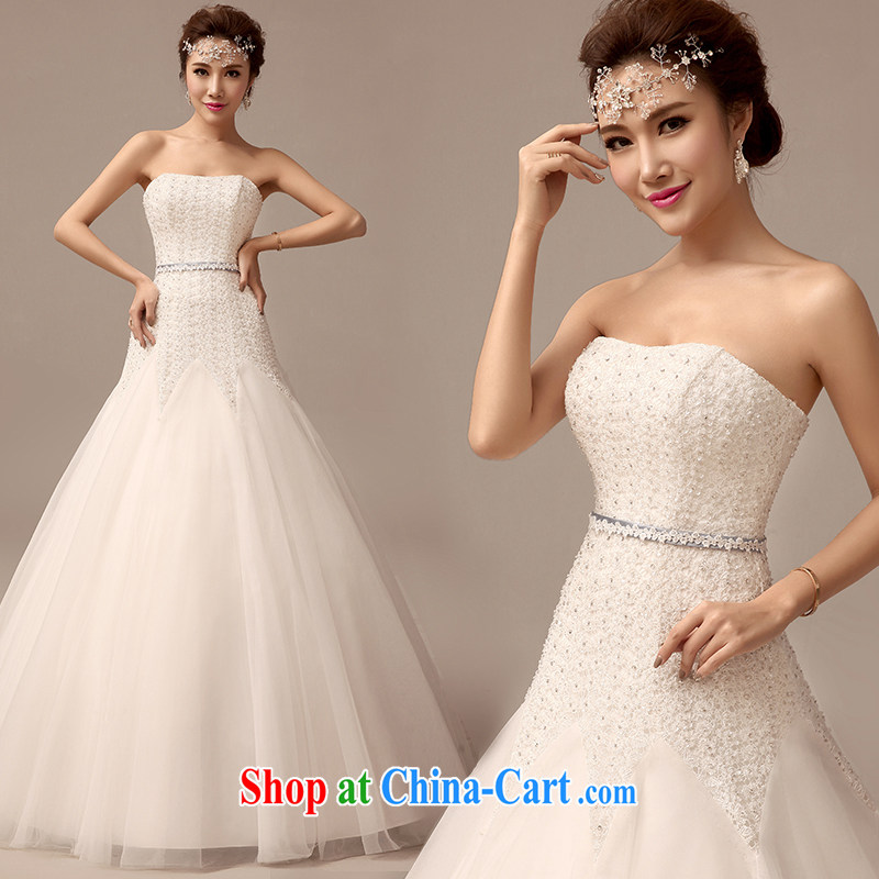 Dirty comics 2015 new erase chest lace wedding dresses Korean Beauty tie A field dress with wedding white tailored