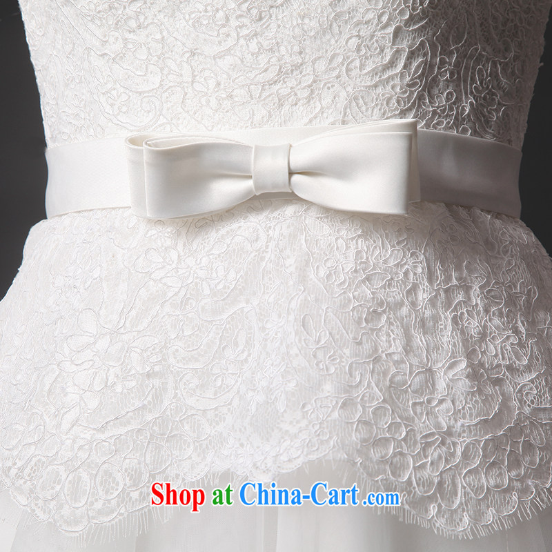 It is not the JUSERE high-end wedding dresses 2015 New Field shoulder eyelashes lace lace-Korean-style high-waist bare chest marriages with white tailored, it is set to, and shopping on the Internet