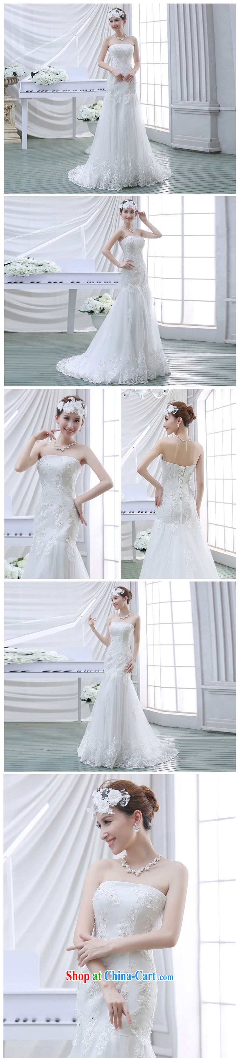 bare chest small tail wedding dresses new 2015 bridal simple Korean A field dress crowsfoot lace beauty with white L pictures, price, brand platters! Elections are good character, the national distribution, so why buy now enjoy more preferential! Health