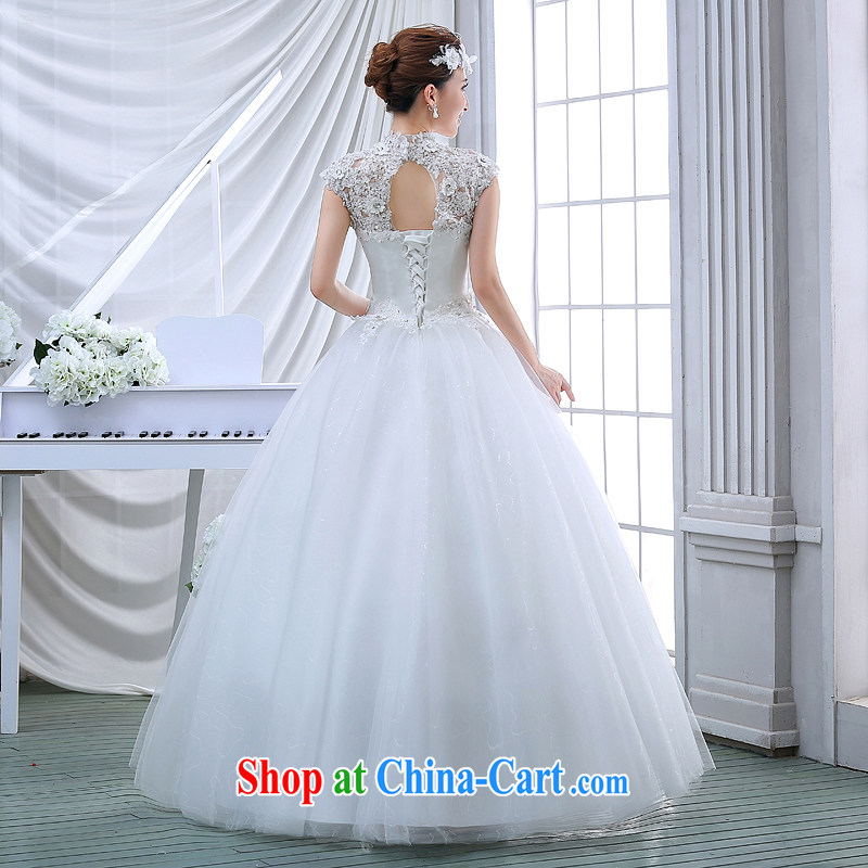 Diamond lace back exposed Korean Princess bride tied with a shoulder wedding dresses spring 2015 new white L, my dear Bride (BABY BPIDEB), shopping on the Internet