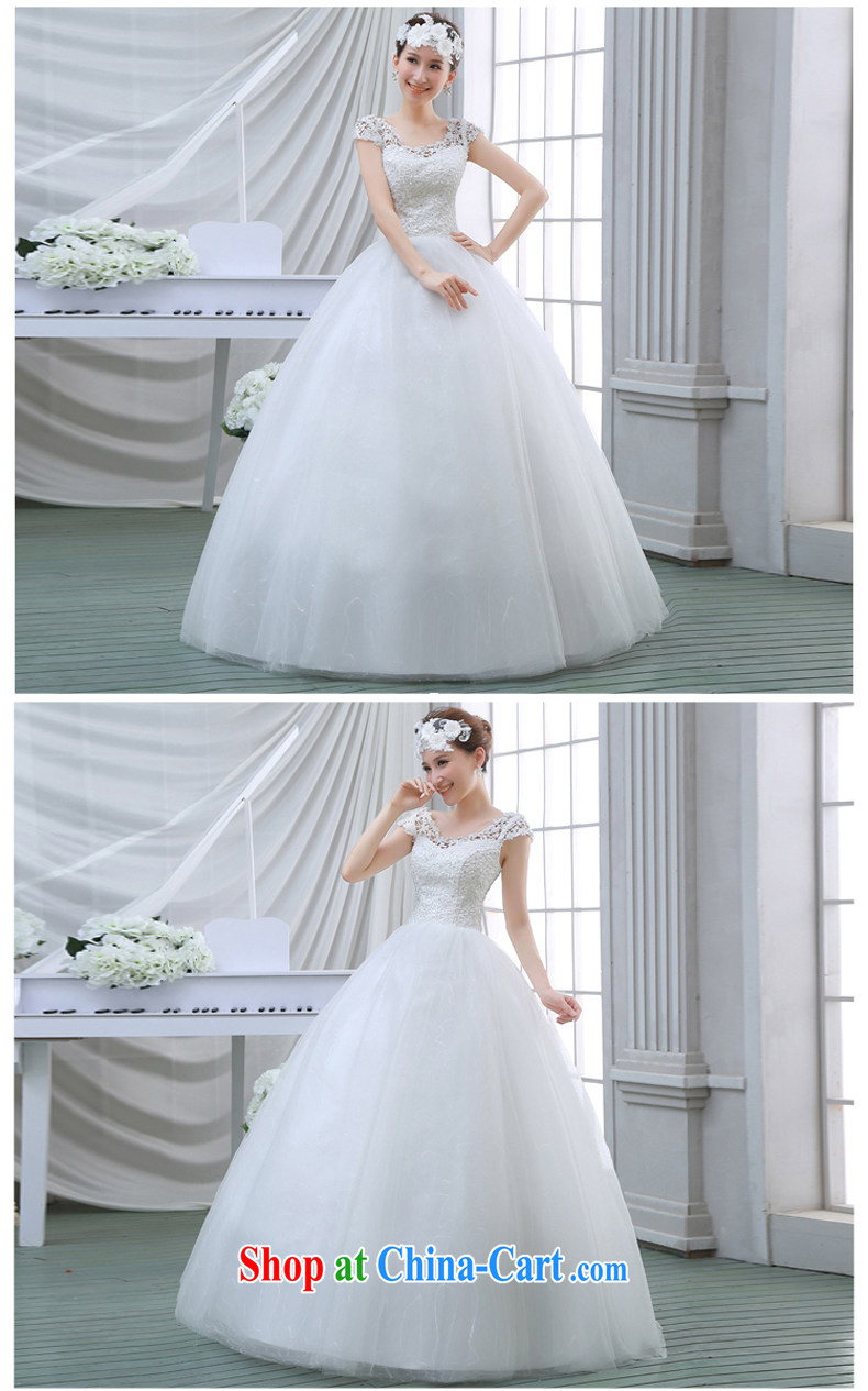 wedding dresses spring 2015 new Korean minimalist shoulders with graphics thin marriages a Field shoulder wedding white M pictures, price, brand platters! Elections are good character, the national distribution, so why buy now enjoy more preferential! Health