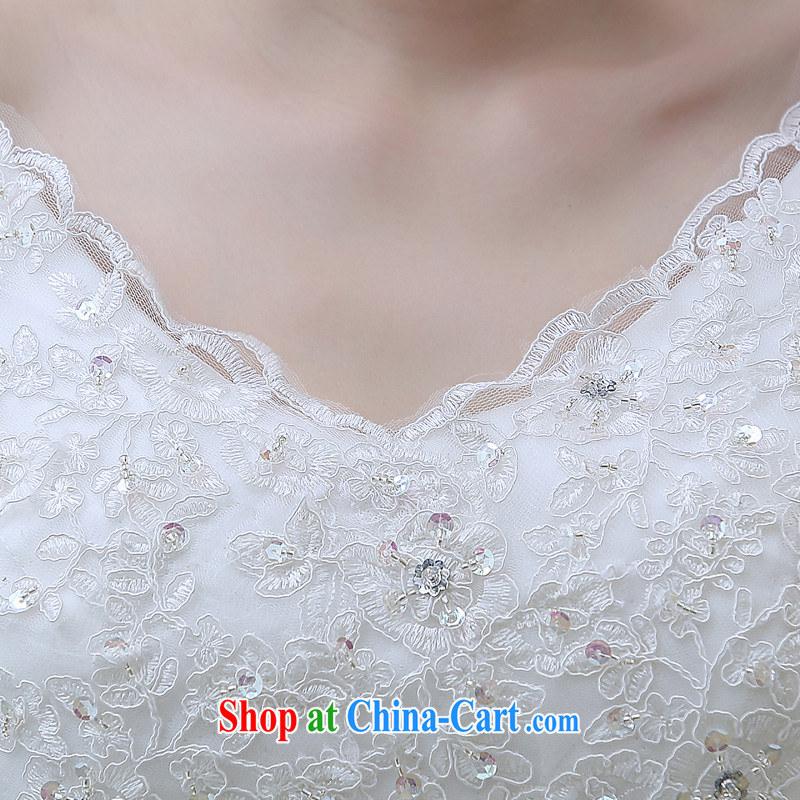 wedding dresses 2015 spring new lace shoulders Diamond Deluxe with wedding white M, Diane M-kay, shopping on the Internet
