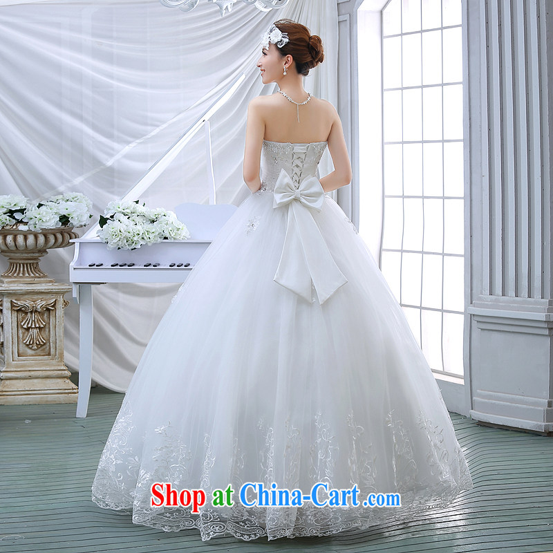 wedding dresses spring 2015 new Korean brides with Princess lace shaggy light drill video thin smears chest wedding white M, Diane M Ki, shopping on the Internet