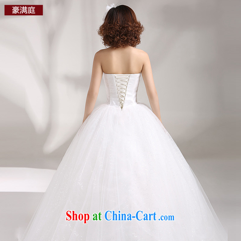 wedding dresses new 2015 Korean sweet princess, flowers Korean water drilling wiped his chest, wedding white white the other code 20, Ho full chamber, and shopping on the Internet