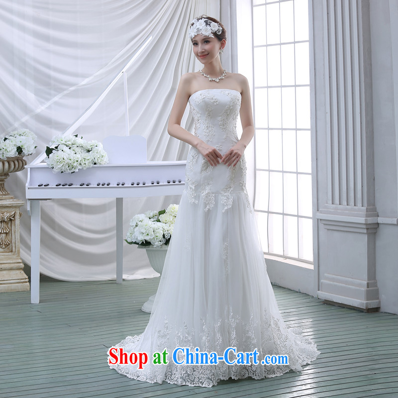bare chest small tail wedding dresses new 2015 bridal simple Korean A field dress crowsfoot lace beauty with white M pictures, price, brand platters! Elections are good character, the national distribution, so why buy now enjoy more preferential! Health