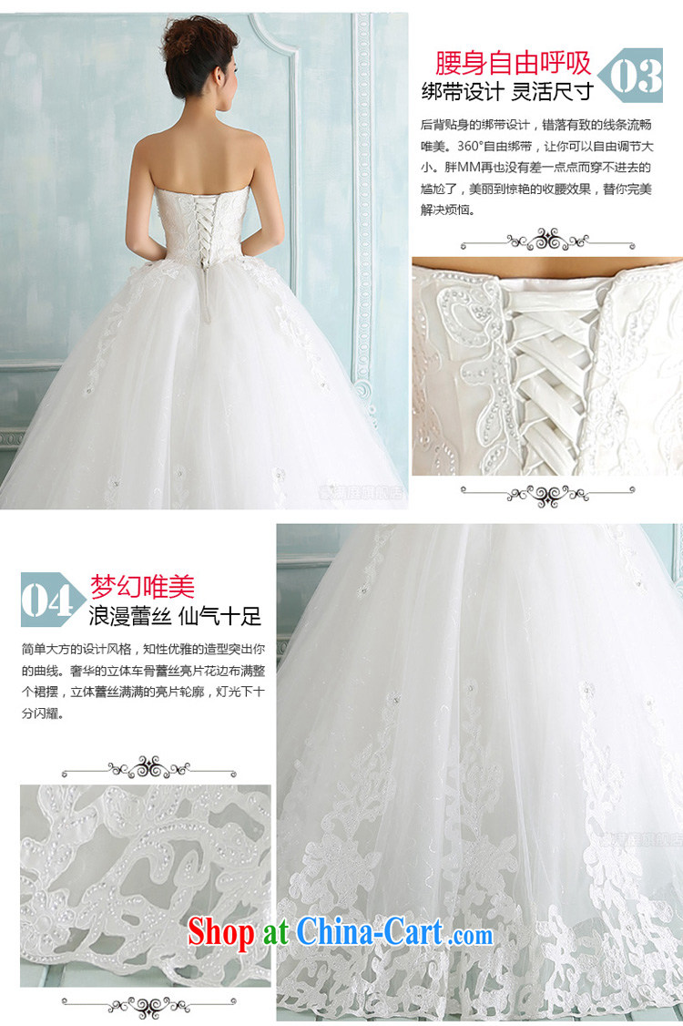 2015 new winter wedding dresses lace, wipe off chest strap Korean with wedding photo building theme clothing white white XL pictures, price, brand platters! Elections are good character, the national distribution, so why buy now enjoy more preferential! Health