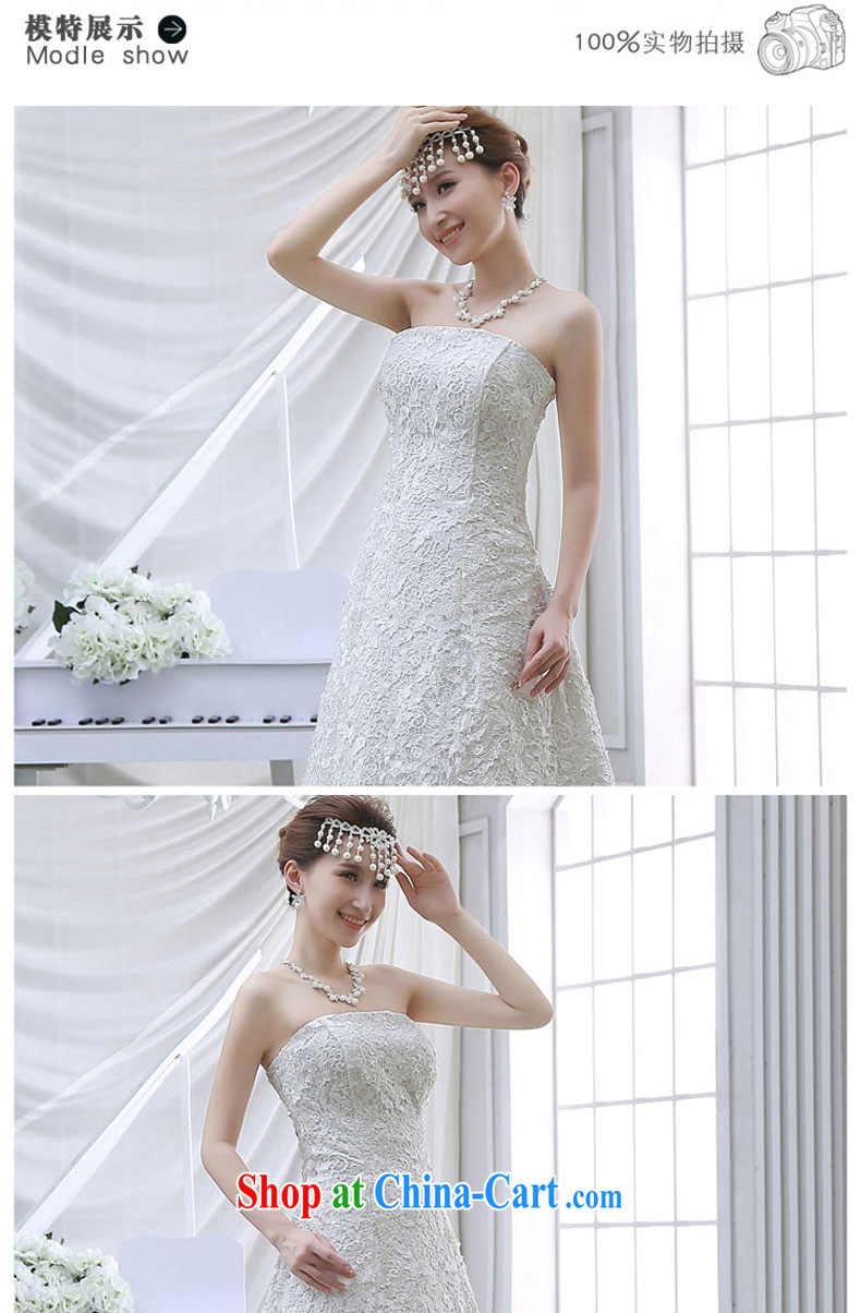 2015 Spring Summer wiped chest wedding beauty and stylish Korean video skinny tail wedding lace inserts drill wedding white M pictures, price, brand platters! Elections are good character, the national distribution, so why buy now enjoy more preferential! Health