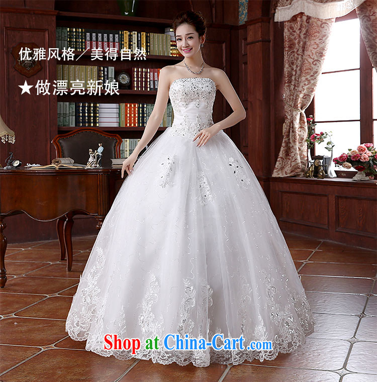 2015 spring and summer new lace, tied with cultivating graphics thin with shaggy dress wiped chest wedding dresses white M pictures, price, brand platters! Elections are good character, the national distribution, so why buy now enjoy more preferential! Health