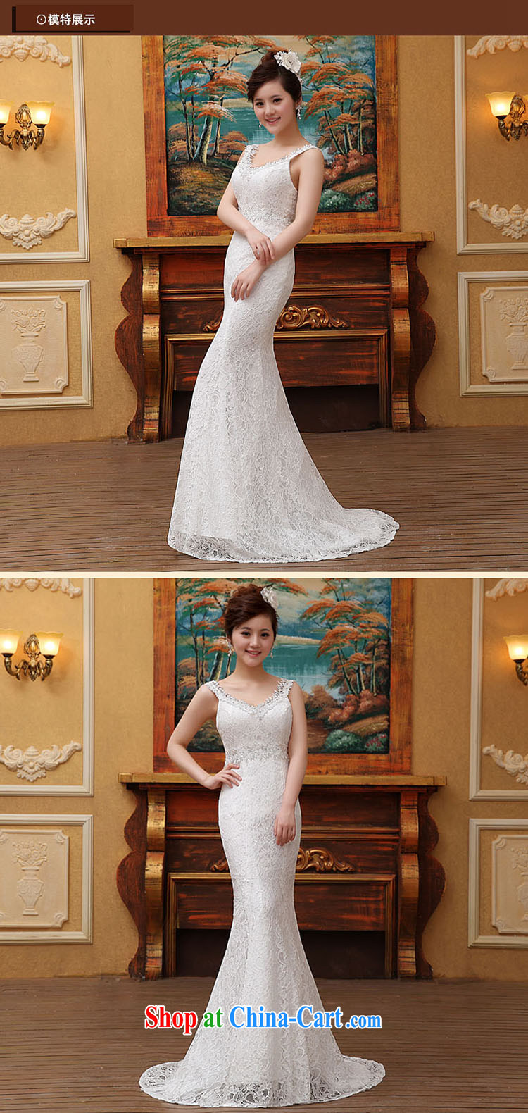 Spring 2015 new stylish Korean field shoulder Princess lace beauty graphics thin tail wedding dresses summer female white M pictures, price, brand platters! Elections are good character, the national distribution, so why buy now enjoy more preferential! Health