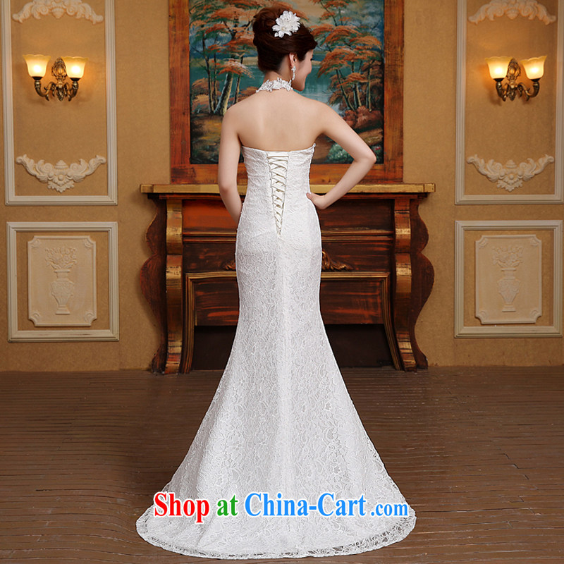 wedding dresses spring 2015 new stylish lace hangs also crowsfoot female wedding marriages white white M, Diane M Qi, shopping on the Internet