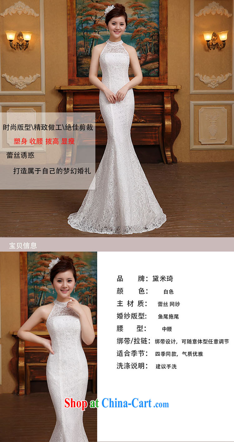 wedding dresses new 2015 spring bridal is also crowsfoot wedding tail lace beauty graphics thin dress white M pictures, price, brand platters! Elections are good character, the national distribution, so why buy now enjoy more preferential! Health