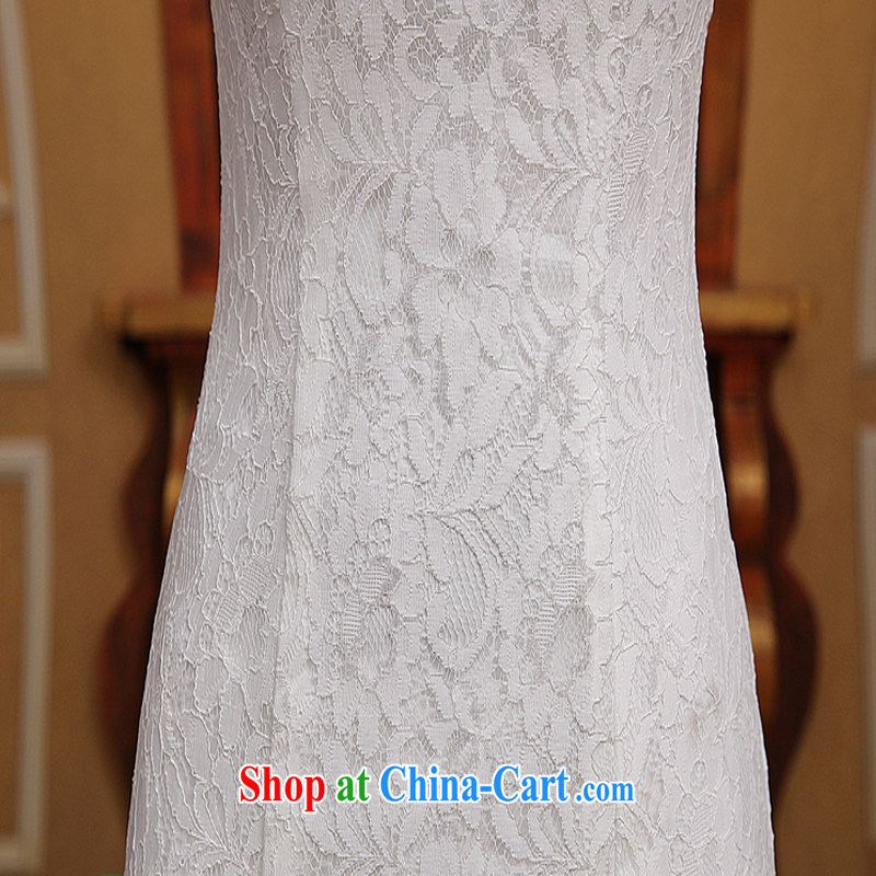 wedding dresses new 2015 spring bridal is also crowsfoot wedding tail lace beauty graphics thin dress white M, Diane M Ki, shopping on the Internet