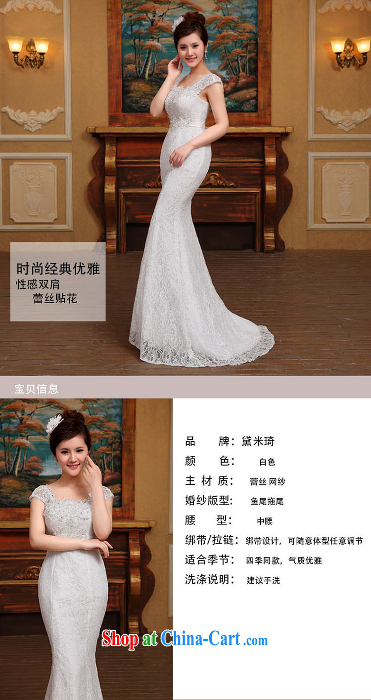2 cultivating crowsfoot wedding dresses a shoulder 2015 new small tail sexy luxury big graphics thin white M pictures, price, brand platters! Elections are good character, the national distribution, so why buy now enjoy more preferential! Health
