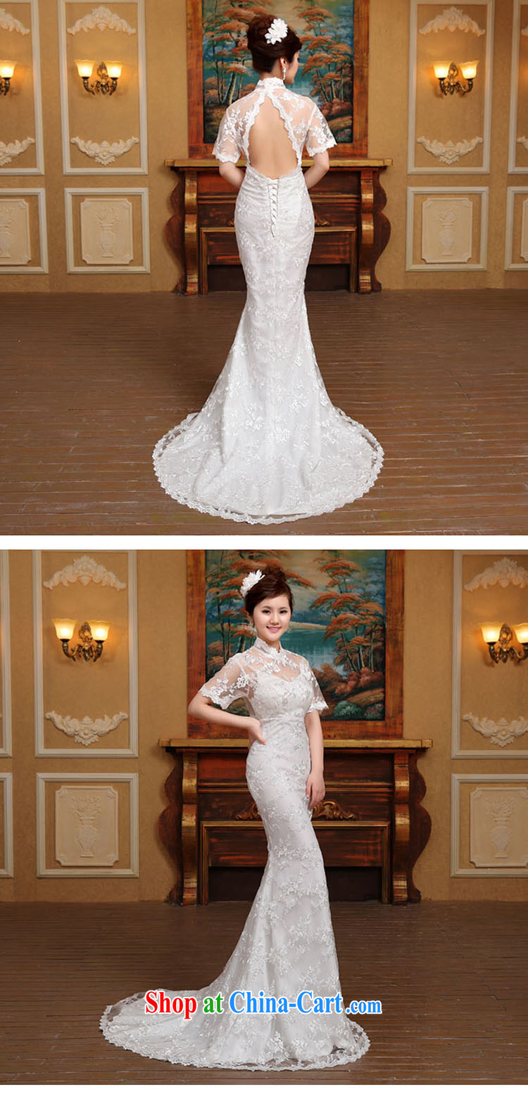 Fluoroscopy lace-up for a field in shoulder cuff crowsfoot tail bridal wedding dresses spring 2015 new white M pictures, price, brand platters! Elections are good character, the national distribution, so why buy now enjoy more preferential! Health