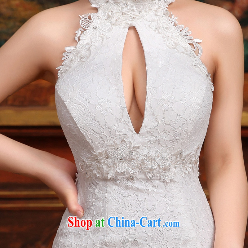 wedding dresses 2015 new lace hangs also received back at Merlion wedding beauty, white M, Diane M Ki, shopping on the Internet