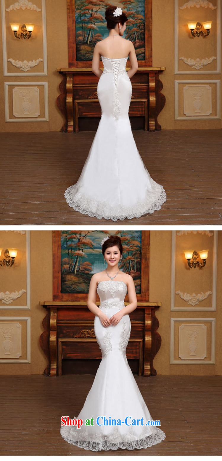 wedding dresses spring 2015 new crowsfoot wedding bridal beauty graphics thin smears chest tail wedding lace white M pictures, price, brand platters! Elections are good character, the national distribution, so why buy now enjoy more preferential! Health