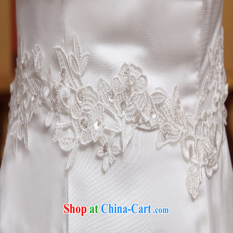 wedding dresses spring 2015 new crowsfoot wedding bridal beauty graphics thin smears chest tail wedding lace white M, Diane M Ki, shopping on the Internet