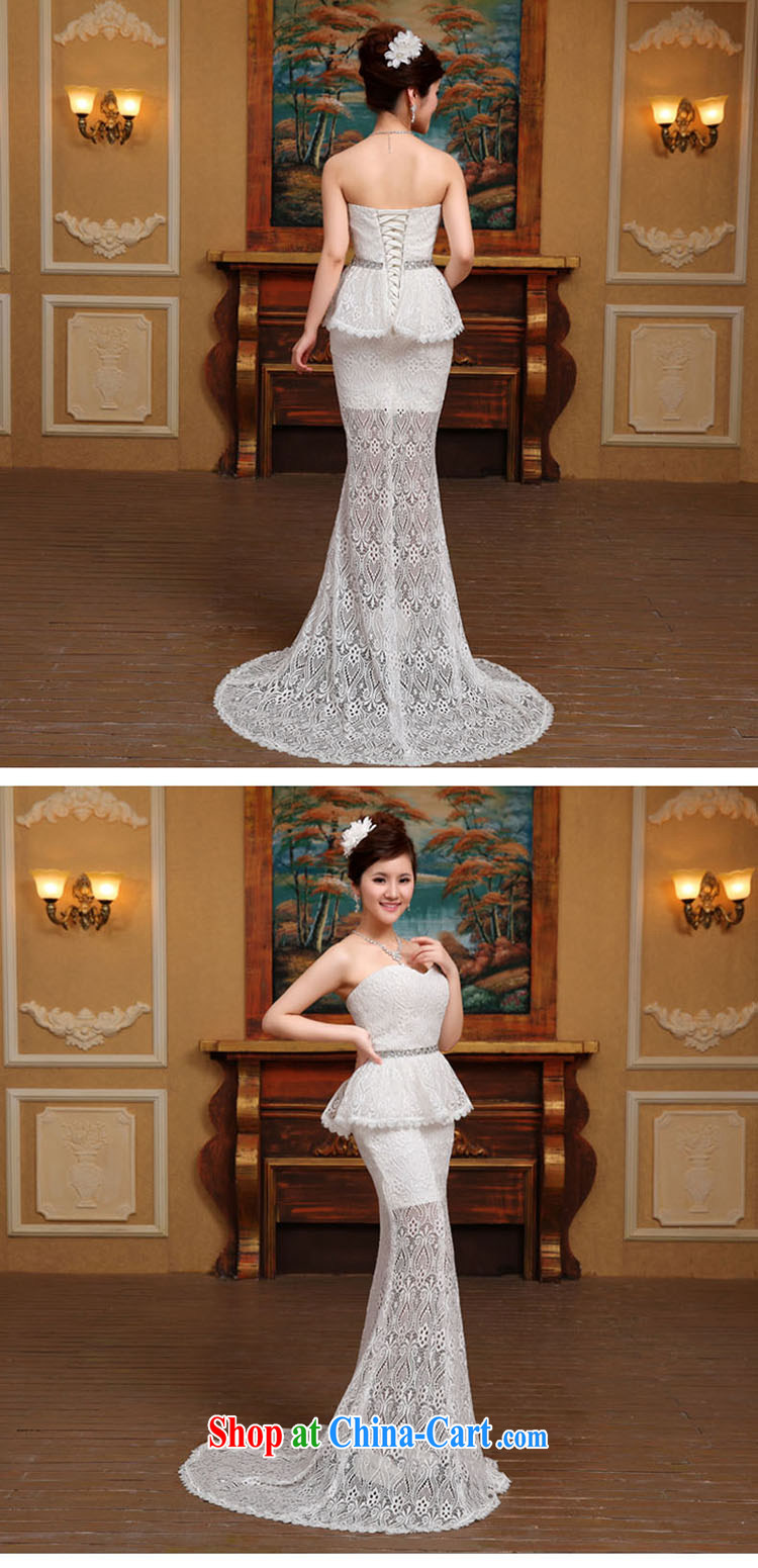 2015 new Korean crowsfoot Openwork tied with Mary Magdalene high chest beauty video skinny tail Princess wedding white M pictures, price, brand platters! Elections are good character, the national distribution, so why buy now enjoy more preferential! Health