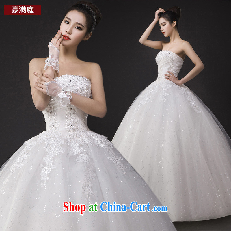 wedding dresses new 2015 spring lace, tied with cultivating graphics thin with shaggy dress Mary Magdalene marriage chest white XL, Ho full Chamber, shopping on the Internet