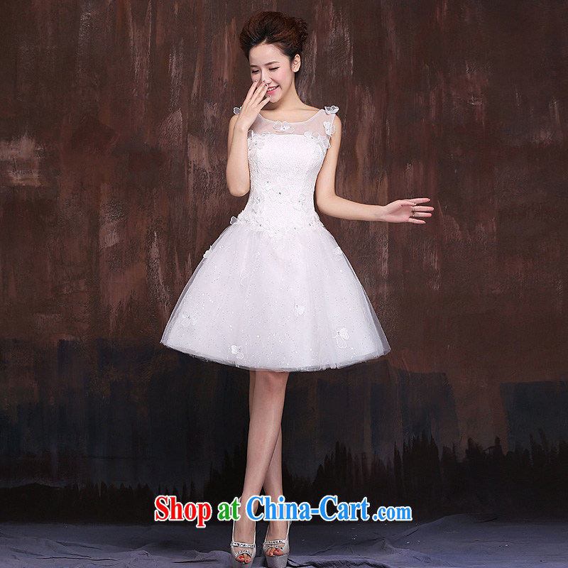 Bridal wedding dresses new 2015 stylish and simple Korean Princess short-field shoulder white beauty theme wedding short XL, Ho full chamber, shopping on the Internet