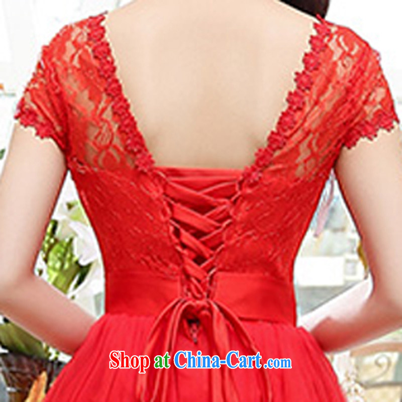 Hip Hop charm and Asia 2015 new stylish popularity V collar short-sleeve 4 season shaggy dress skirt wedding dress red XL, charm and Asia Pattaya (Charm Bali), and shopping on the Internet