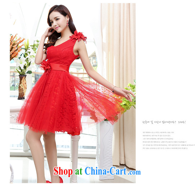 2015 new Korean beauty and stylish single shoulder shaggy dress skirt 4 season long wedding dress red XL pictures, price, brand platters! Elections are good character, the national distribution, so why buy now enjoy more preferential! Health